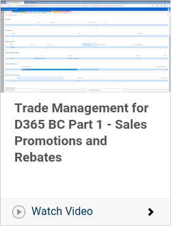 Trade Management for D365 BC Part 1 - Sales Promotions and Rebates
