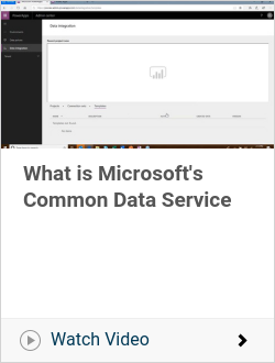 What is Microsoft's Common Data Service