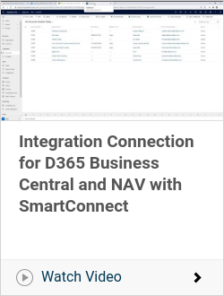 Integration Connection for D365 Business Central and NAV with SmartConnect