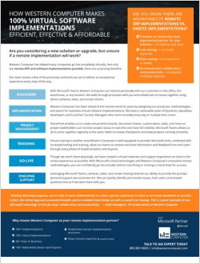 How Western Computer Delivers 100% Remote Implementations