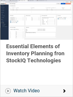 Essential Elements of Inventory Planning fron StockIQ Technologies