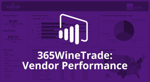 Power BI Interactive Dashboard: 365WineTrade Vendor Performance