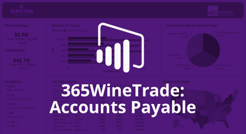 Power BI Interactive Dashboard: 365WineTrade Accounts Payable