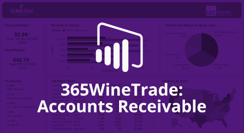 Power BI Interactive Dashboard: 365WineTrade Accounts Receivable
