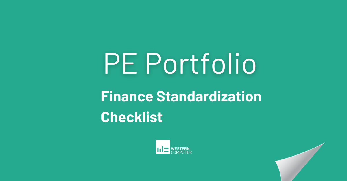 PE Portfolio Finance Standardization Checklist