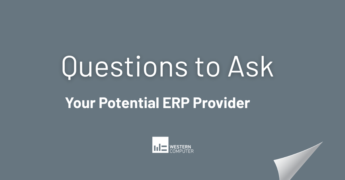 Questions to Ask Your Potential ERP Provider
