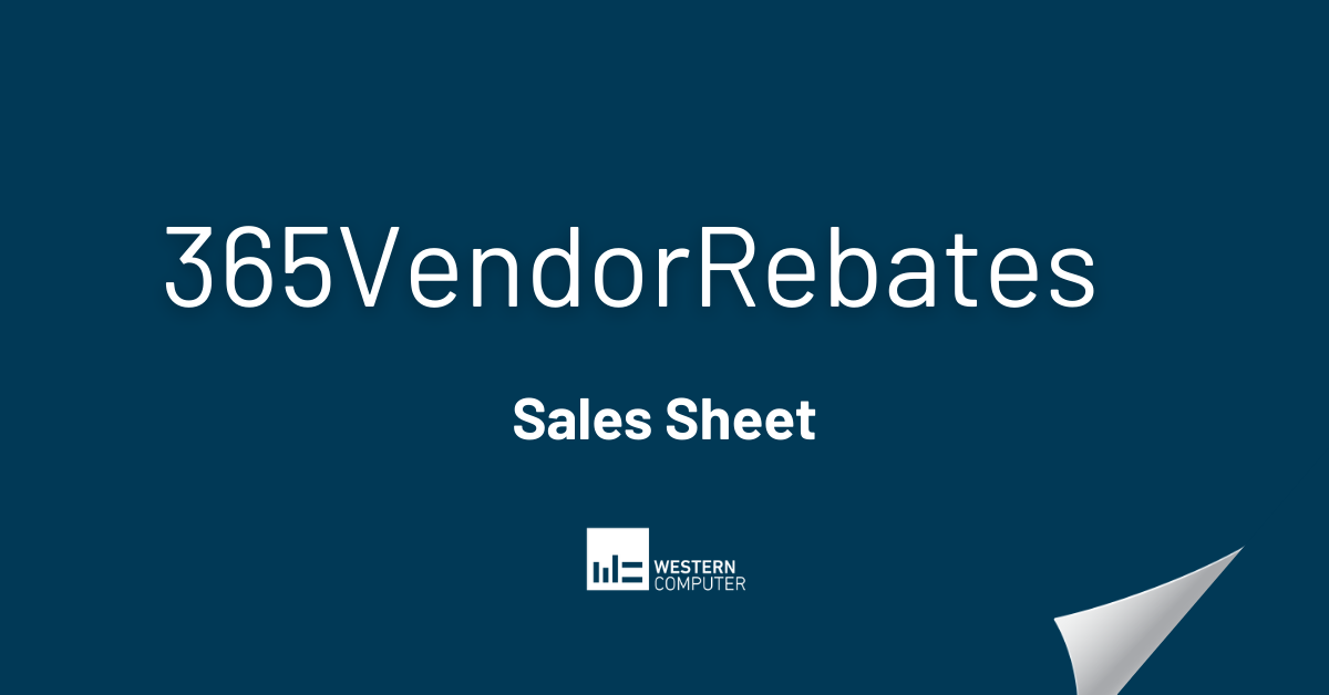 365VendorRebates Sales Sheet