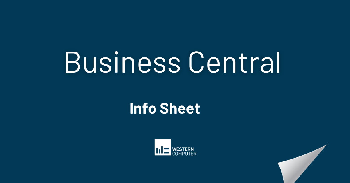 Dynamics 365 Business Central Info Sheet