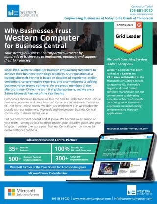 Dynamics 365 Business Central Info Sheet