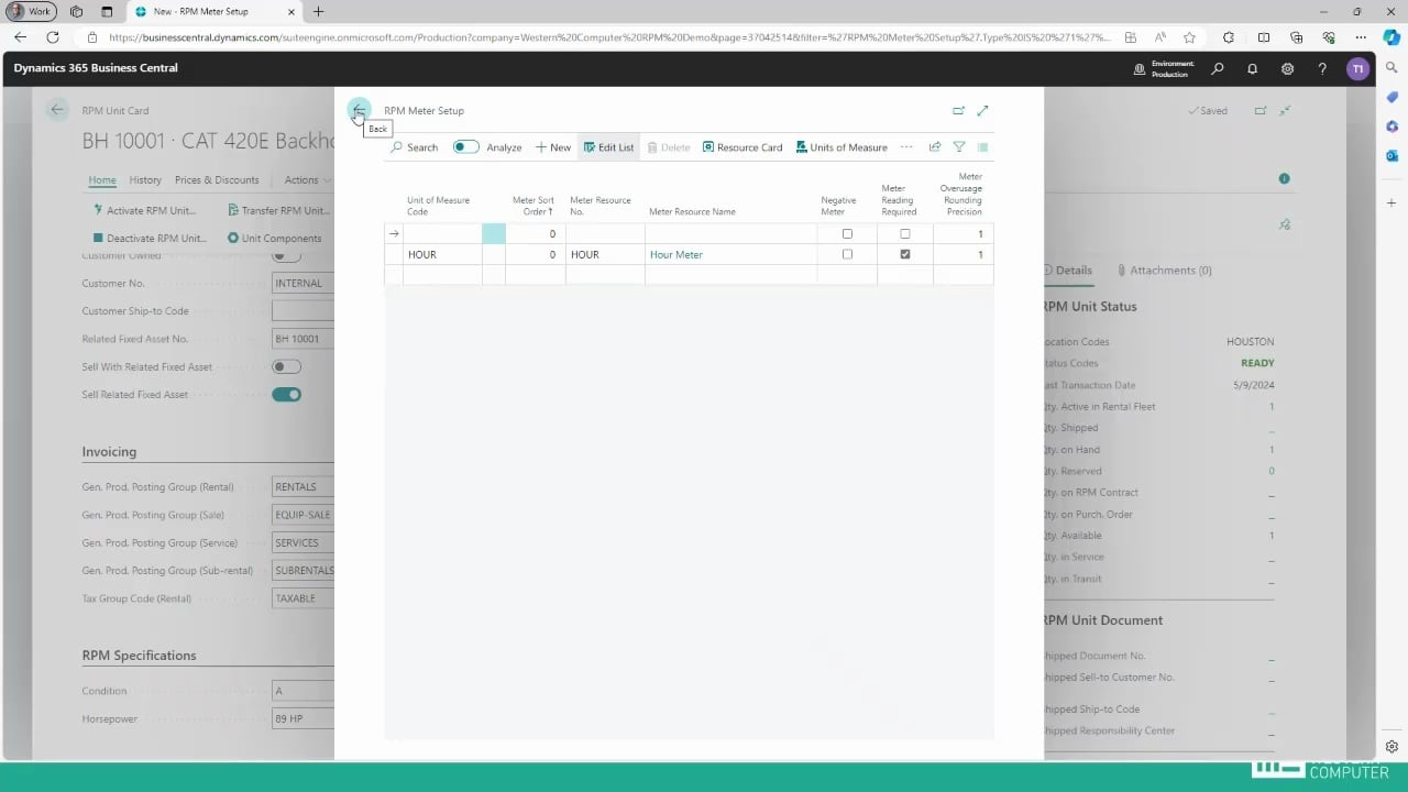 D365 Business Central for Equipment Dealer Management