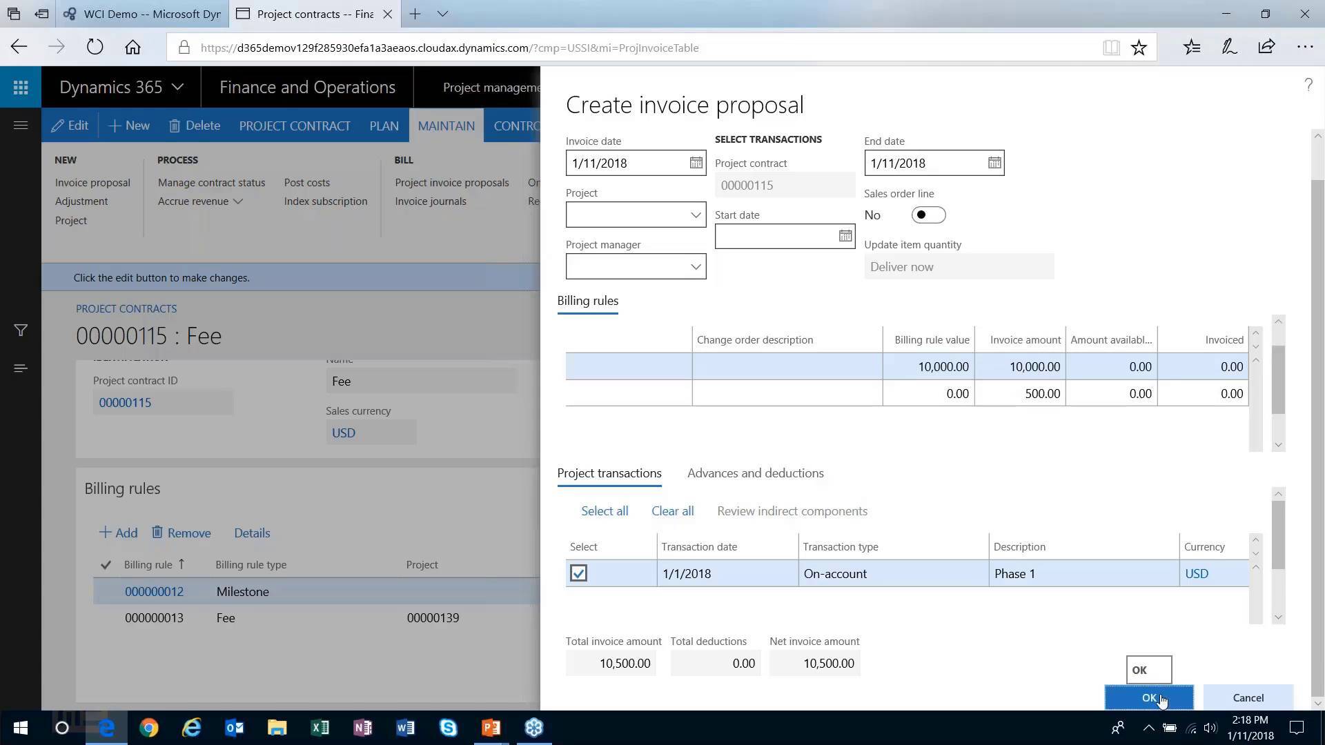 Create Project Contracts Easily in Dynamics 365 F&O