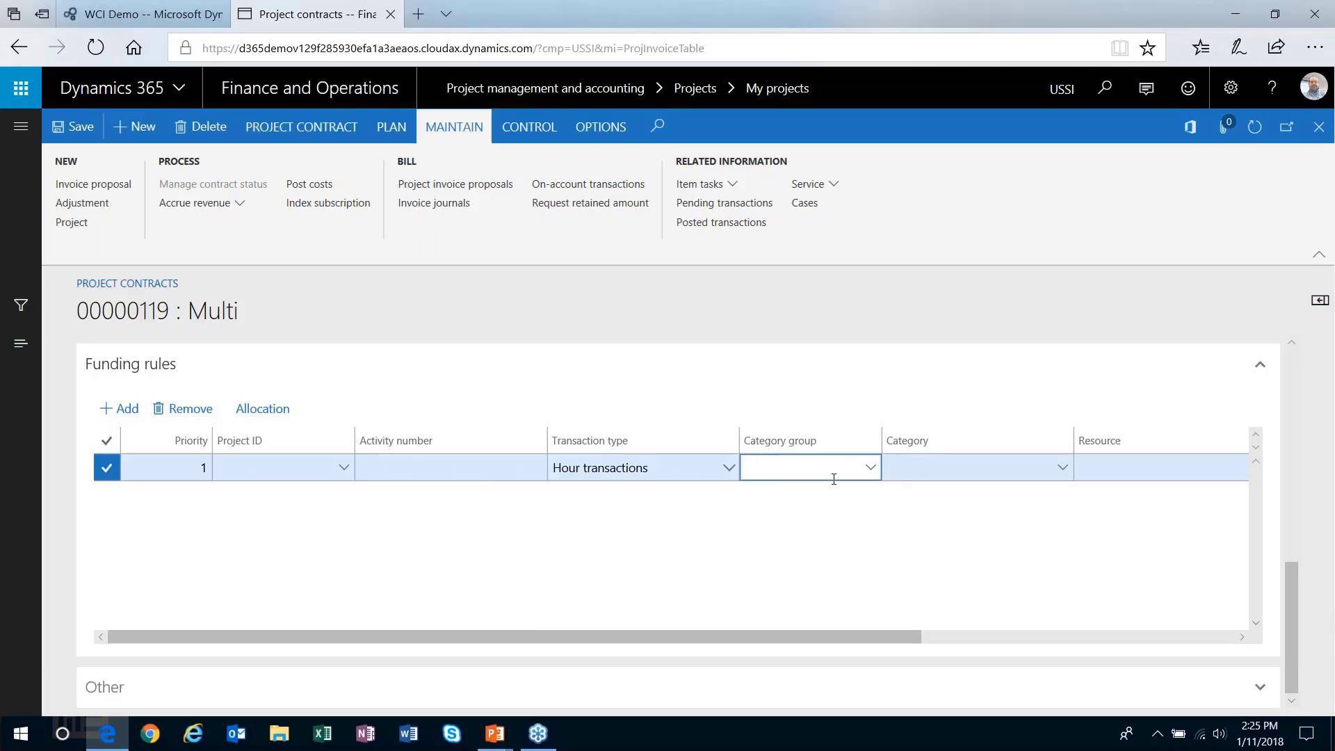 How to Create Project Contracts in Microsoft D365 for Finance and Operations