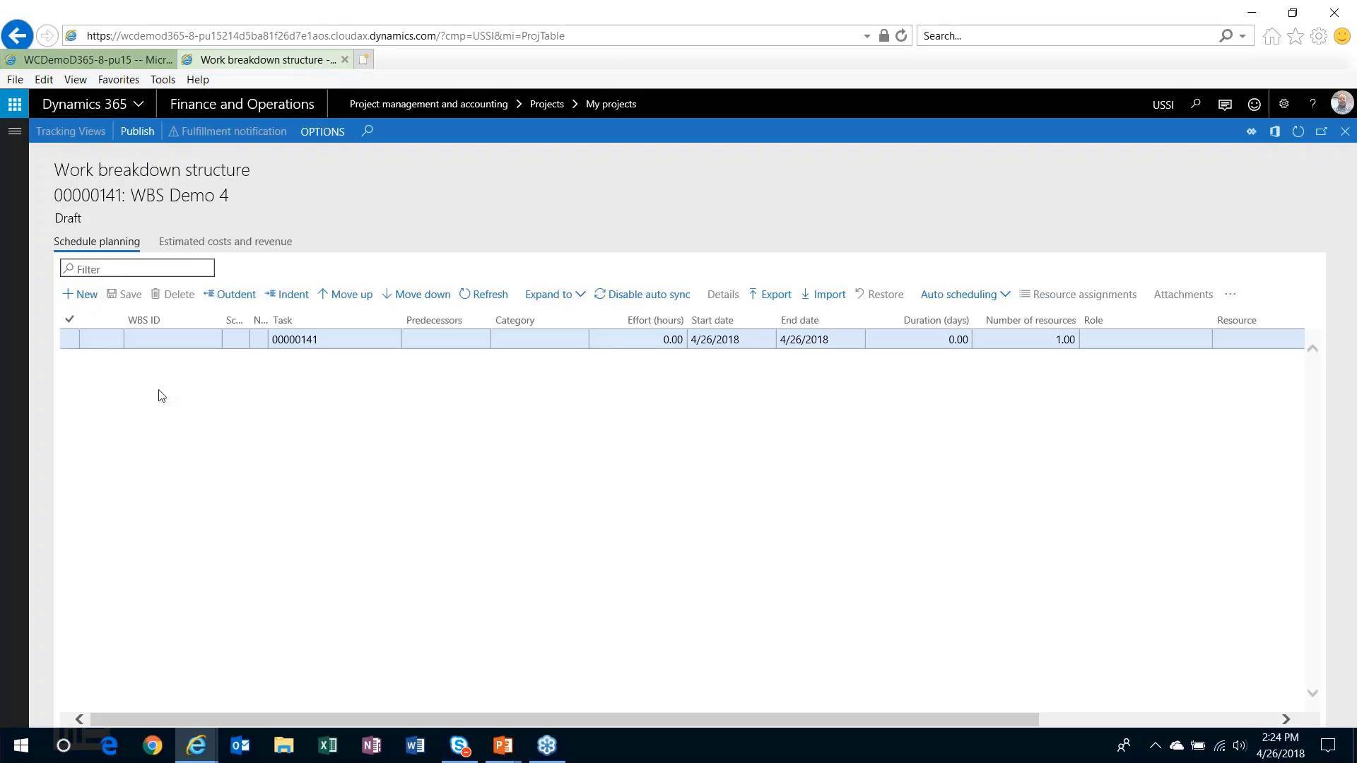 Basic Fundamentals: Dynamics 365 Work Breakdown - Part 1