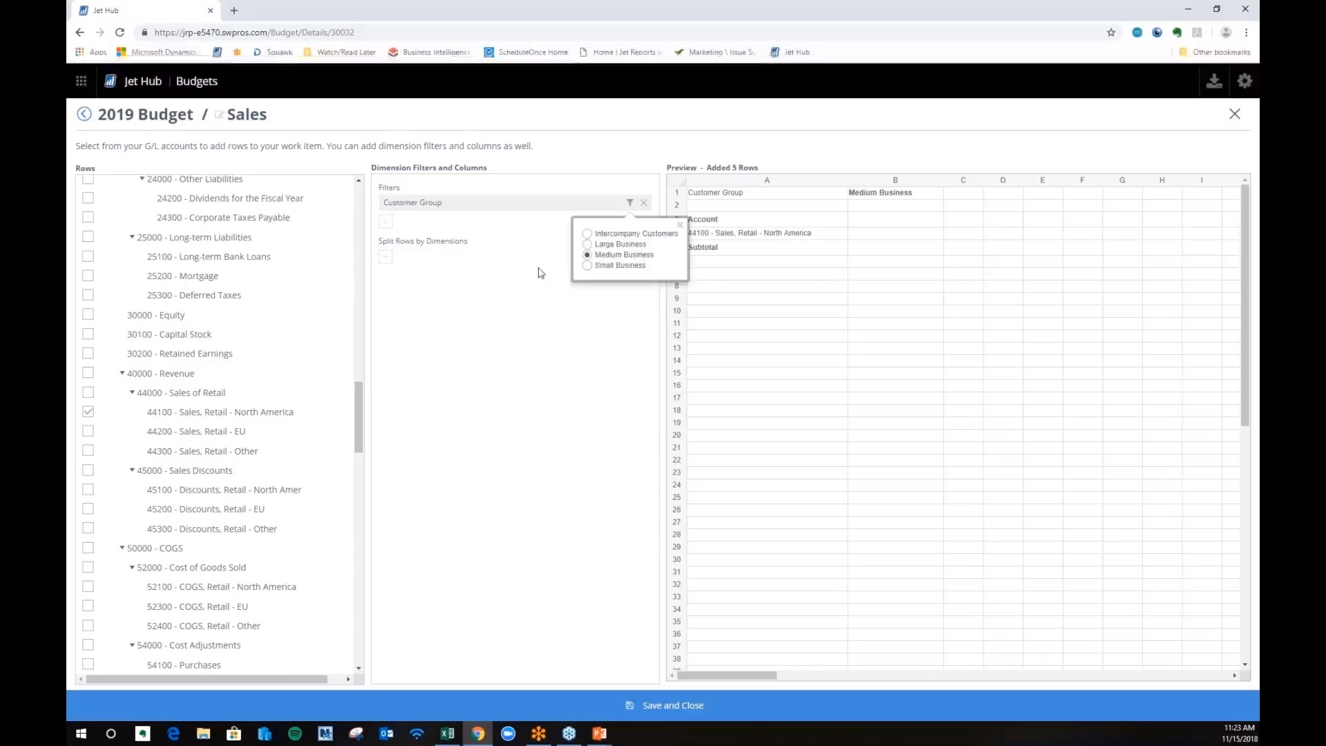 Jet Budgets for Dynamics NAV and Business Central
