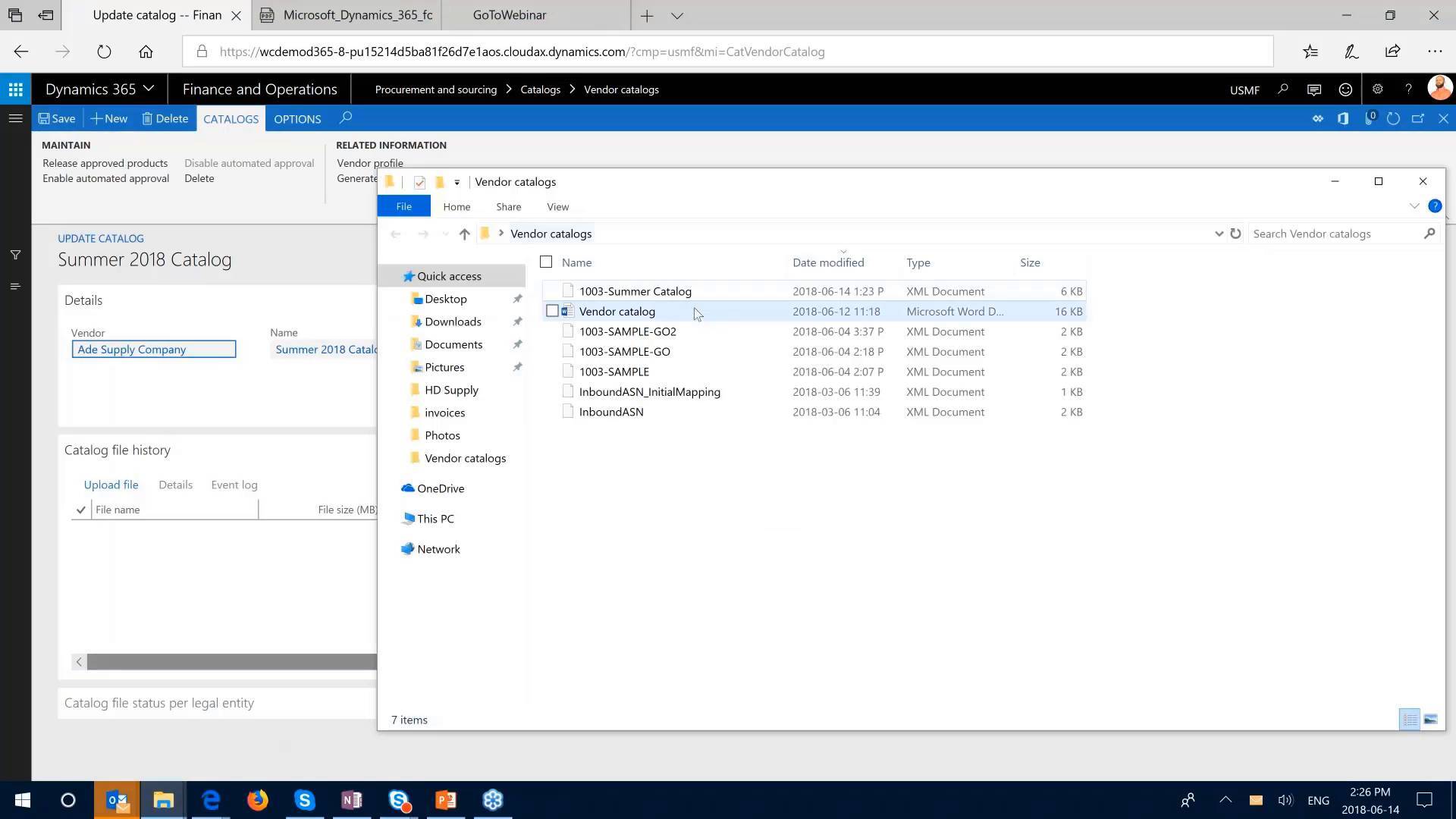 How to Set Up Vendor Catalog Import in Dynamics 365 for Finance and Operations