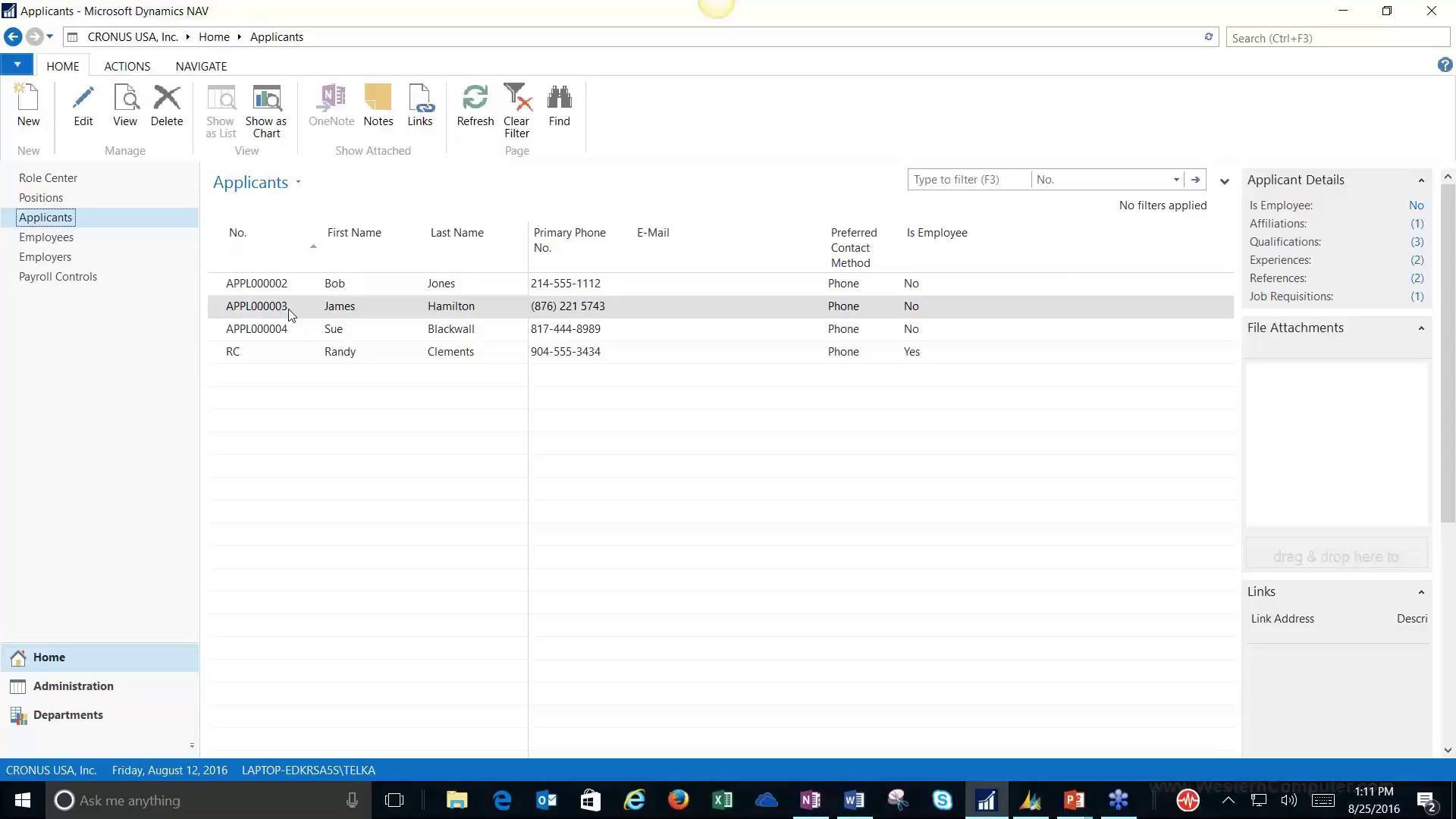 Human Capital Management in Dynamics NAV