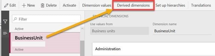 Derived Financial Dimensions Updates with D365FO version 8.1.2