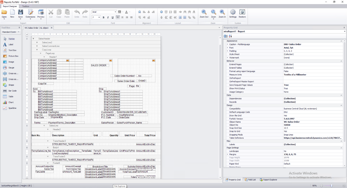 Screenshot of ForNAV Designer