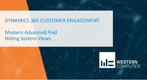 Dynamics 365 Sales Modern Advanced Find