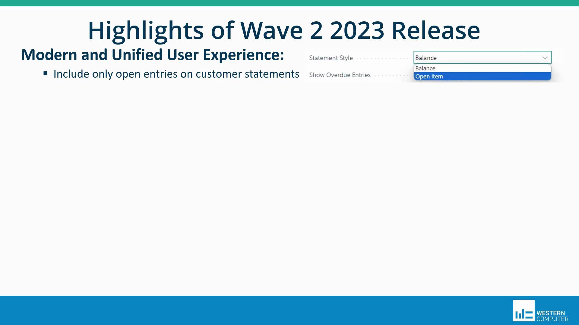 What's New in Business Central Oct 2023 Release Wave 2