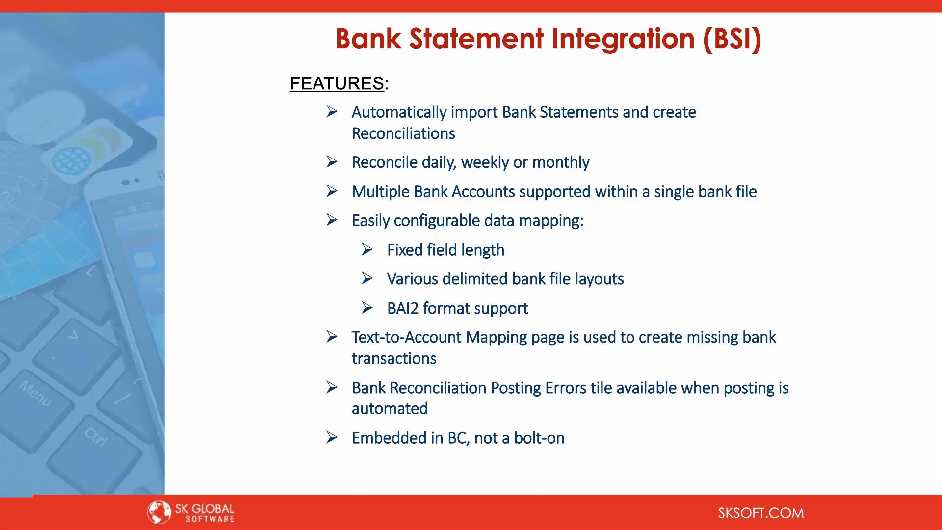 Secure Bank Connectivity with SK Global and Business Central