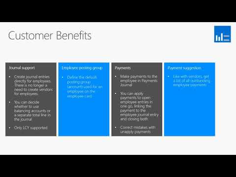 What's New In Microsoft Dynamics NAV 2018 - Employee Ledger Entries