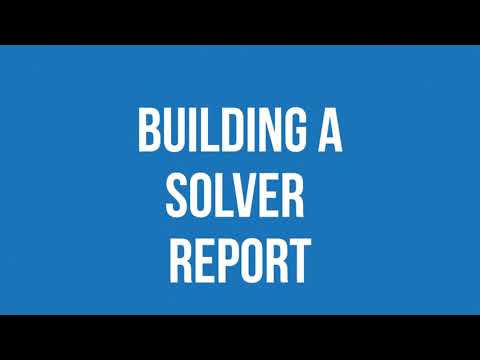 How-To Build Meaningful CPM Reports using Solver | Western Computer