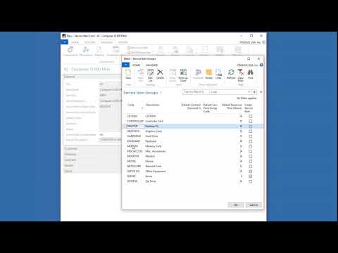 How to configure NAV for your Service Management business: Service Item