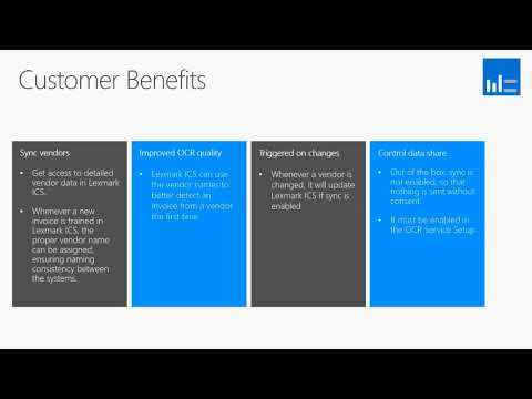 What's New In Microsoft Dynamics NAV 2018 - Syncing Vendors to OCR