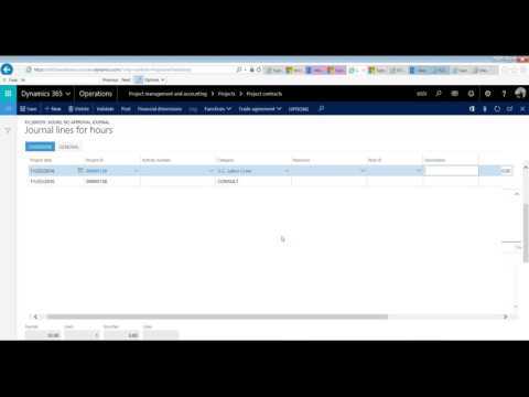 Dynamics 365 for Operations: Time & Material Billing Rule