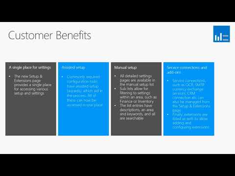 What's New in Microsoft Dynamics NAV 2018 - Setups and Extensions