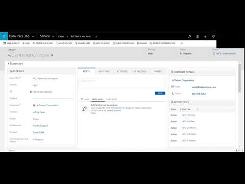 Dynamics 365 for Customer Service: Part 6 Create a case
