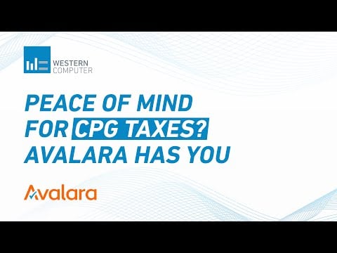 Peace of Mind for CPG Taxes with Avalara