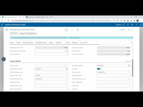 How to Set Up Auto Draft Payments in Dynamics 365 Business Central