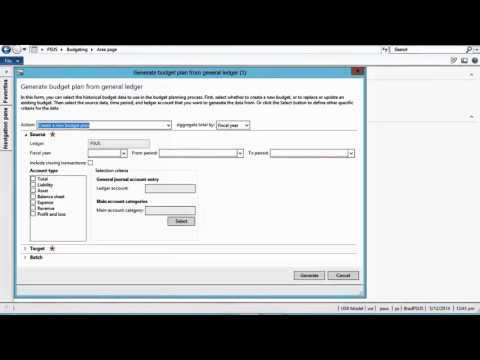 Dynamics AX 2012 Budget Planning