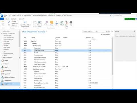 Cash Flow Forecasting in Microsoft Dynamics 2017