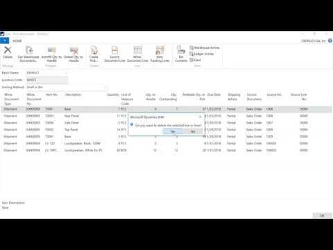 Using the Pick Worksheet in Microsoft Dynamics NAV 2016