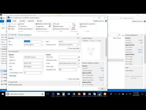 Overview of the Sales and Relationship Manager in Dynamics NAV 2018