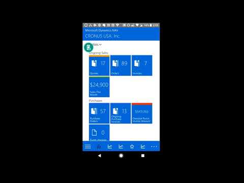 Demo of the Tablet Client, Web Client, and Phone Client in Microsoft Dynamics NAV 2017