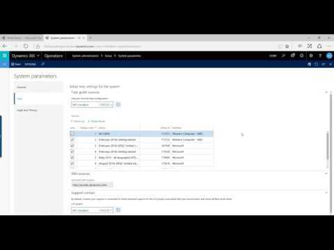 Demo of Support System in Dynamics 365 for Operations
