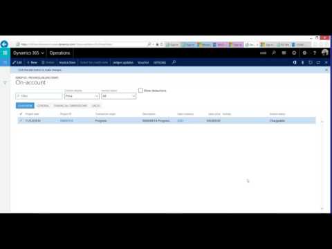 Dynamics 365 for Operations: Progress Billing Rule