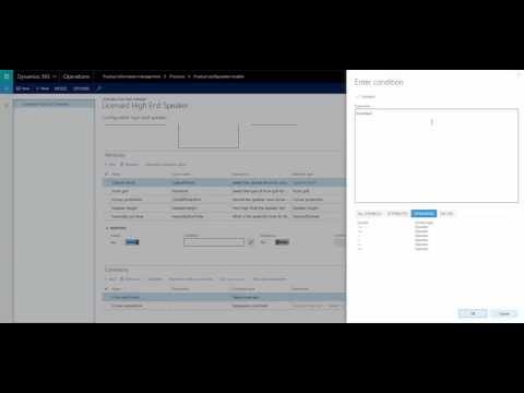 Product Configurator for Dynamics 365 for Operations: Part 3 Expression Editor