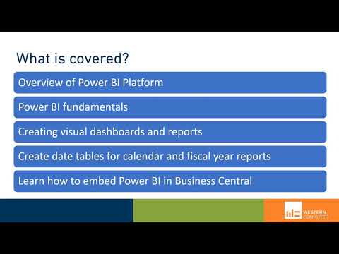 D365 BC Reporting: Power BI Fundamentals Training | Western Computer