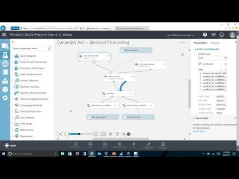Using Cortana to Forecast in Microsoft Dynamics NAV