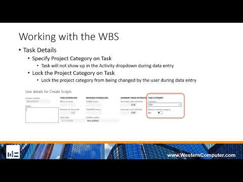 Getting Started with the Work Breakdown Structure in D365 for Finance and Operations