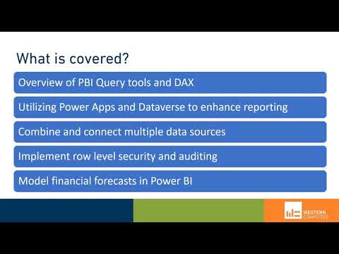 D365 BC Reporting: Advanced Power BI Training | Western Computer