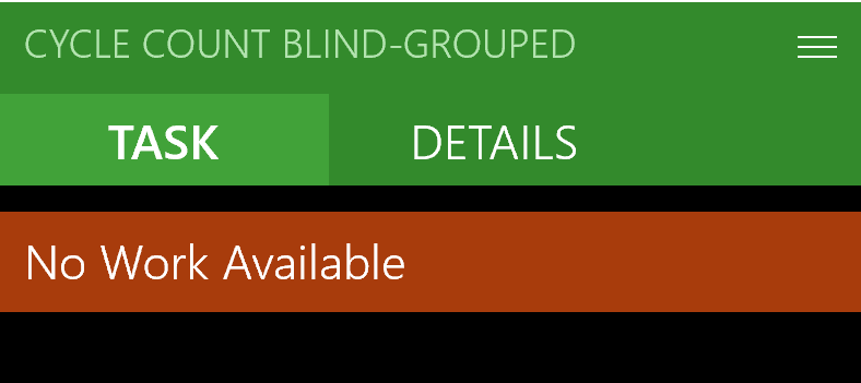 D365 Cycle Count Blind Grouped Screenshot