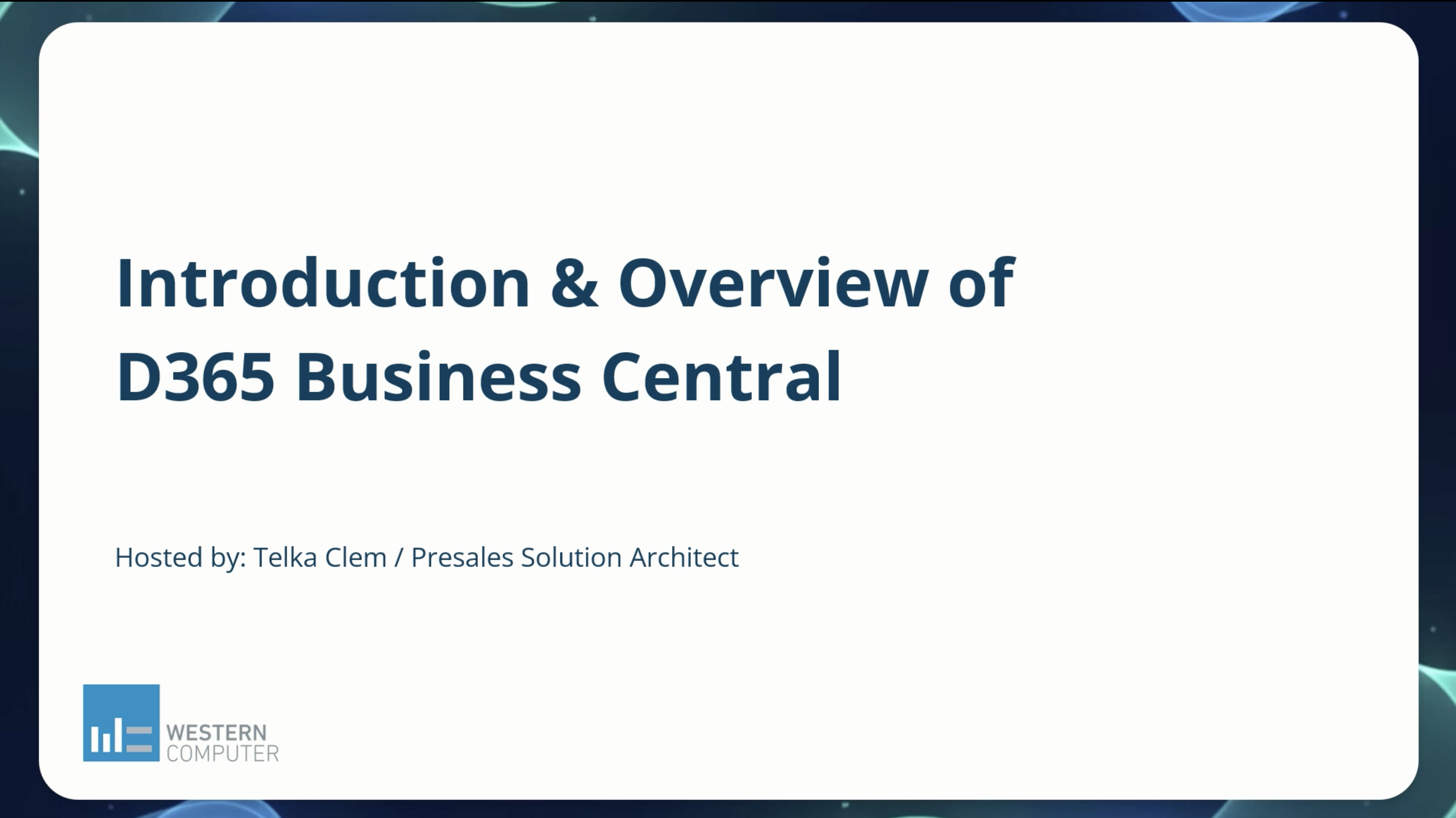 Dynamics 365 Business Central: Intro and Overview