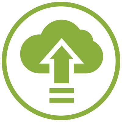 double sided arrow; red pointing down and green pointing up