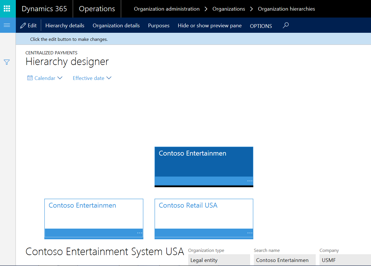D365 Hierarchy Designer Screenshot